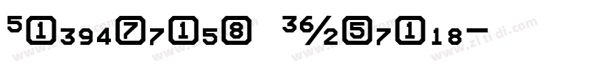 Pantograph Numerals字体转换